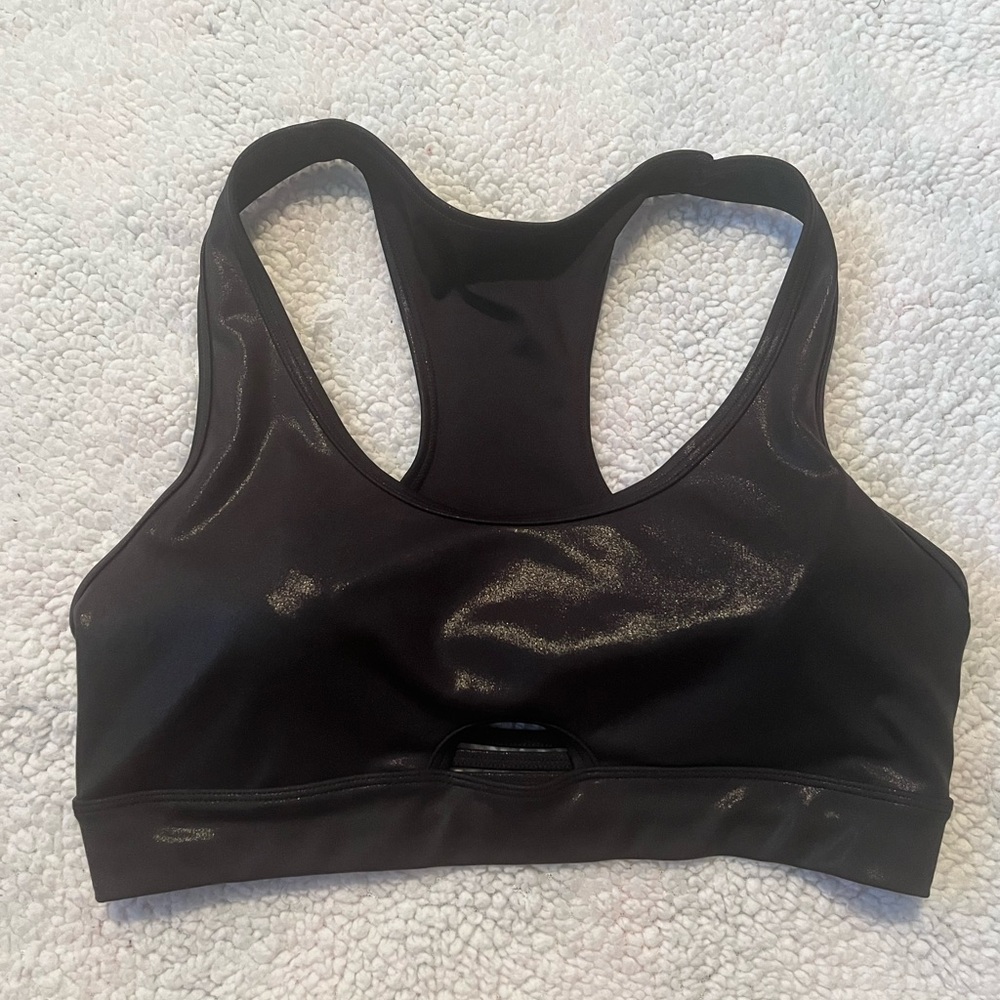 Wildfox Shimmering Black Sports Bra